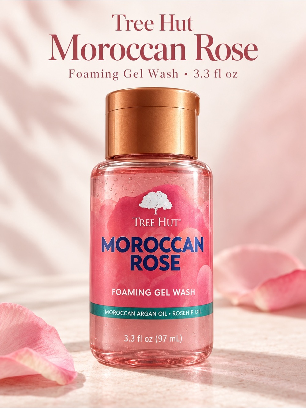 Tree Hut Moroccan Rose Foaming Gel Wash Mini 3.3 oz